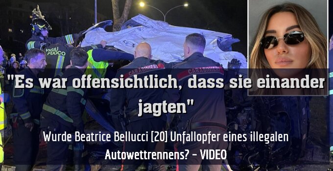 Wurde Beatrice Bellucci [20] Unfallopfer eines illegalen Autowettrennens? – VIDEO