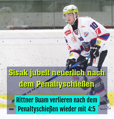 Rittner Buam verlieren nach dem Penaltyschießen wieder mit 4:5