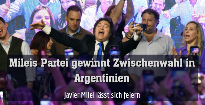 Javier Milei lässt sich feiern