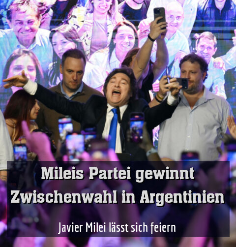 Javier Milei lässt sich feiern