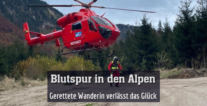 Gerettete Wanderin verlässt das Glück