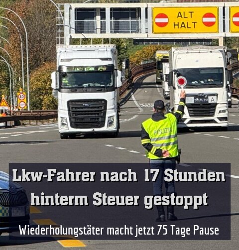 Wiederholungstäter macht jetzt 75 Tage Pause
