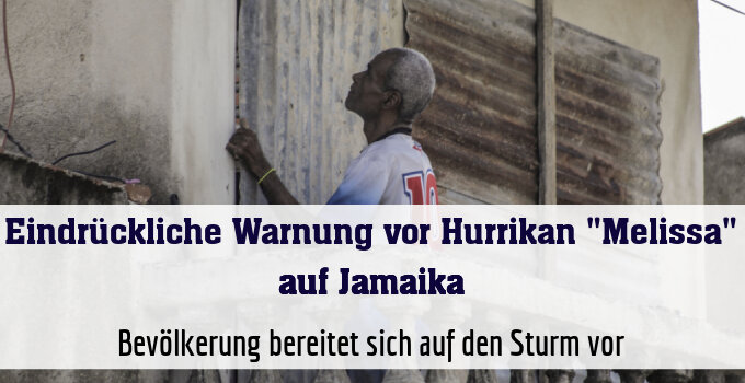 Bevölkerung bereitet sich auf den Sturm vor