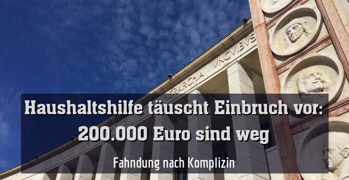 Fahndung nach Komplizin