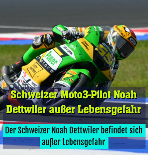 Der Schweizer Noah Dettwiler befindet sich außer Lebensgefahr