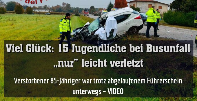 Verstorbener 85-Jähriger war trotz abgelaufenem Führerschein unterwegs – VIDEO