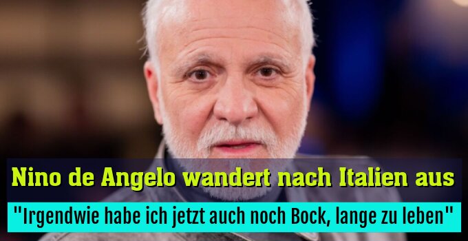 "Irgendwie habe ich jetzt auch noch Bock, lange zu leben"
