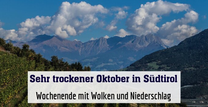 Wochenende mit Wolken und Niederschlag