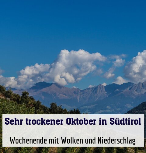 Wochenende mit Wolken und Niederschlag