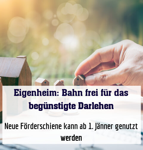 Neue Förderschiene kann ab 1. Jänner genutzt werden