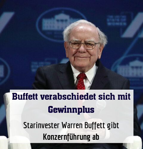 Starinvester Warren Buffett gibt Konzernführung ab