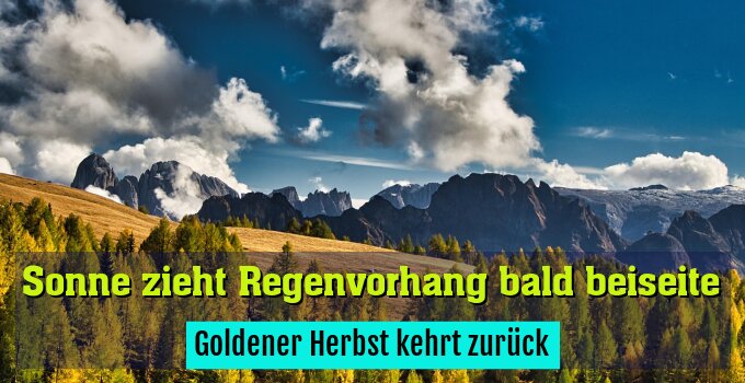 Goldener Herbst kehrt zurück