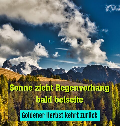 Goldener Herbst kehrt zurück