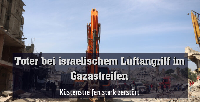 Küstenstreifen stark zerstört