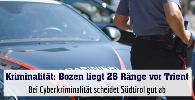 Bei Cyberkriminalität scheidet Südtirol gut ab