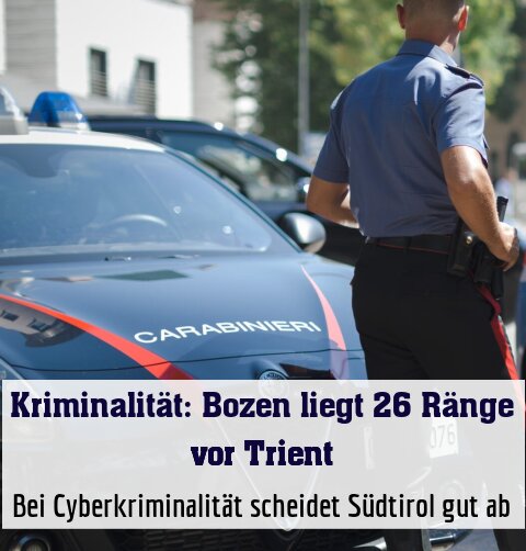 Bei Cyberkriminalität scheidet Südtirol gut ab