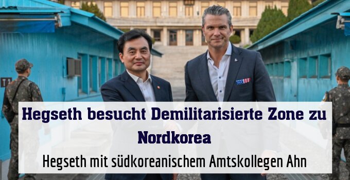 Hegseth mit südkoreanischem Amtskollegen Ahn