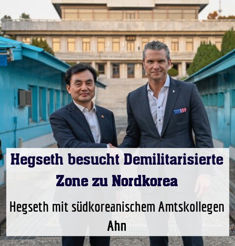 Hegseth mit südkoreanischem Amtskollegen Ahn