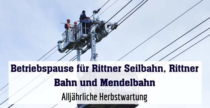 Alljährliche Herbstwartung