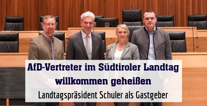 Landtagspräsident Schuler als Gastgeber