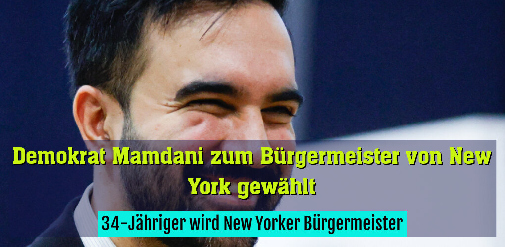 34-Jähriger wird New Yorker Bürgermeister