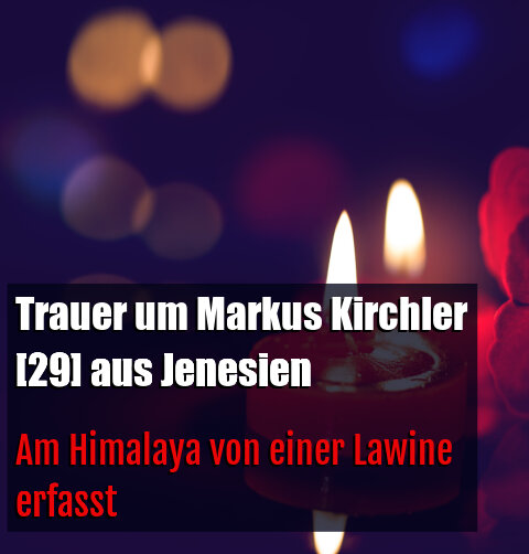 Am Himalaya von einer Lawine erfasst