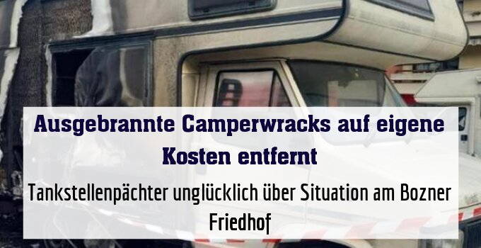 Tankstellenpächter unglücklich über Situation am Bozner Friedhof