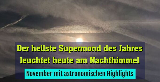 November mit astronomischen Highlights