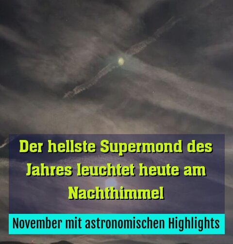 November mit astronomischen Highlights