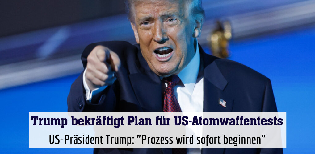 US-Präsident Trump: "Prozess wird sofort beginnen"