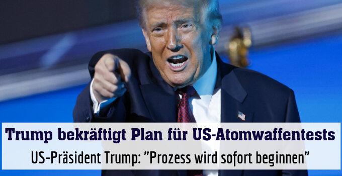 US-Präsident Trump: "Prozess wird sofort beginnen"