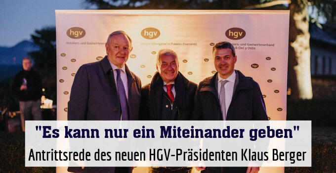 Antrittsrede des neuen HGV-Präsidenten Klaus Berger
