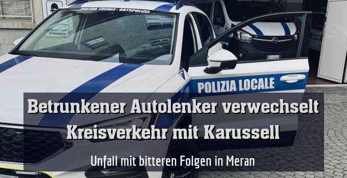 Unfall mit bitteren Folgen in Meran