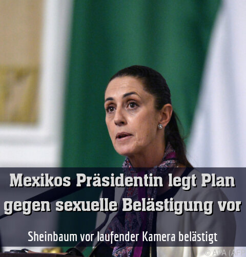 Sheinbaum vor laufender Kamera belästigt