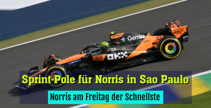 Norris am Freitag der Schnellste