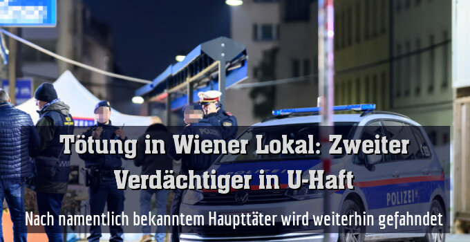 Nach namentlich bekanntem Haupttäter wird weiterhin gefahndet