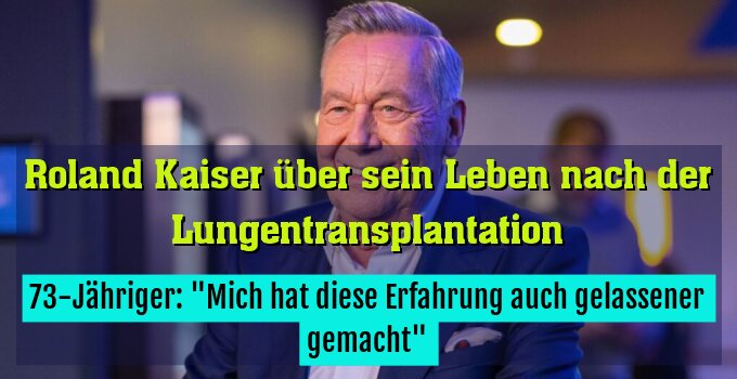 73-Jähriger: "Mich hat diese Erfahrung auch gelassener gemacht"