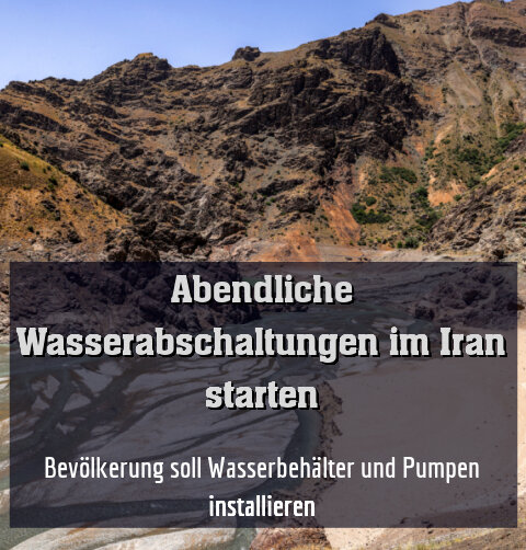 Bevölkerung soll Wasserbehälter und Pumpen installieren