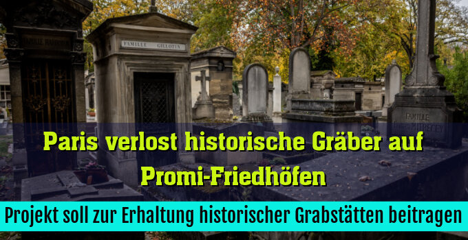 Projekt soll zur Erhaltung historischer Grabstätten beitragen