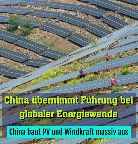 China baut PV und Windkraft massiv aus