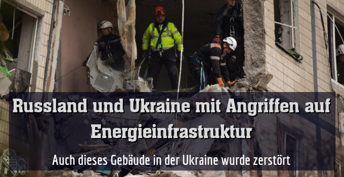 Auch dieses Gebäude in der Ukraine wurde zerstört