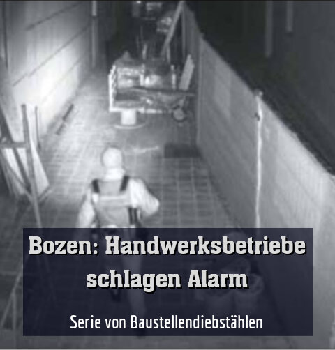 Serie von Baustellendiebstählen