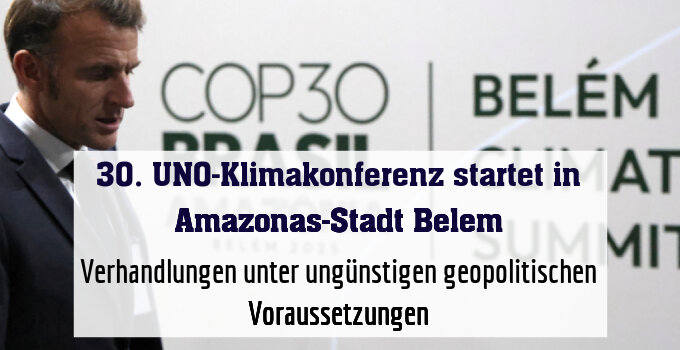 Verhandlungen unter ungünstigen geopolitischen Voraussetzungen