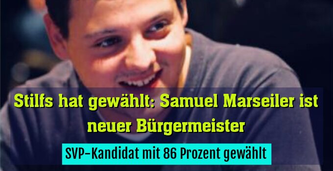 SVP-Kandidat mit 86 Prozent gewählt