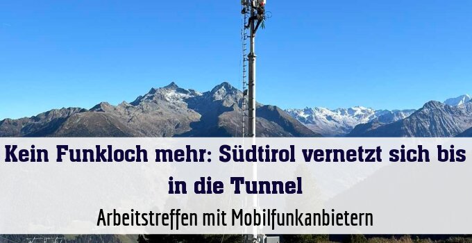 Arbeitstreffen mit Mobilfunkanbietern