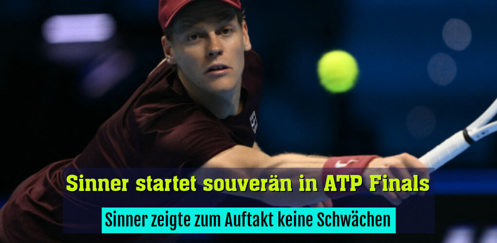 Sinner zeigte zum Auftakt keine Schwächen