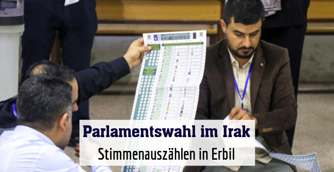 Stimmenauszählen in Erbil