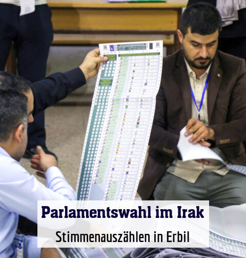 Stimmenauszählen in Erbil