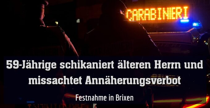 Festnahme in Brixen