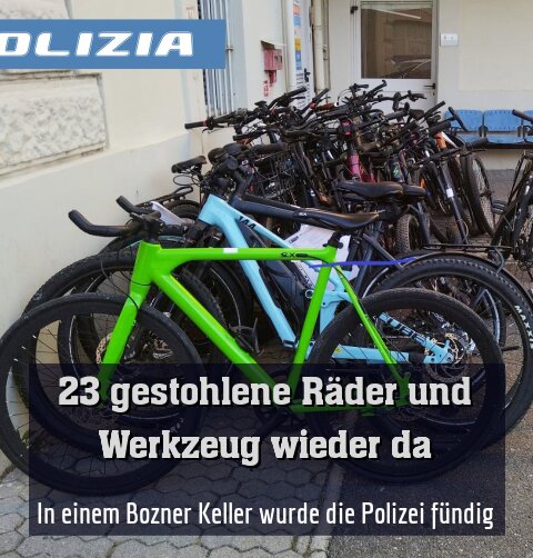 In einem Bozner Keller wurde die Polizei fündig